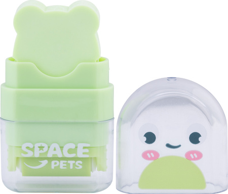 Gumka do ołówka z rolką oczyszczającą Space Pets 1 szt. mix