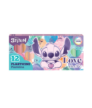 Plastelina Disney Fashion Stitch pastel 12 kolorów