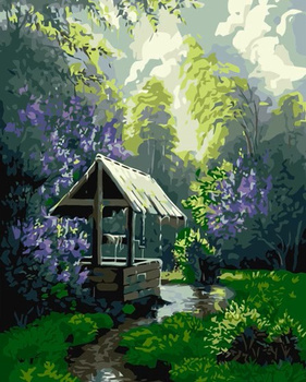 Malowanie po numerach Letni deszcz 40x50 cm