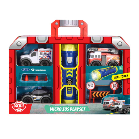Zestaw ratunkowy Dickie 3 pojazdy z latarką