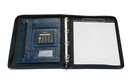 Teczka A4 granatowa na suwak 711