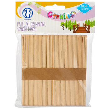 Patyczki drewniane Astra Sosnowy pomost 50 szt.