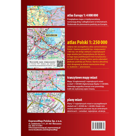 Polska Atlas Samochodowy 1:250 000 2025/2026
