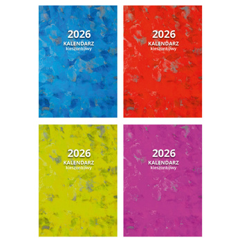 Kalendarz 2026 kieszonkowy tygodniowy 1szt.mix
