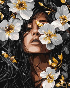 Malowanie po numerach IDEYKA 40x50cm metallic Muzyka Płatków