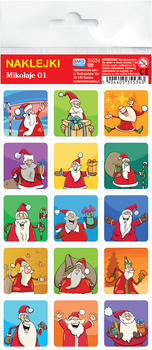 Naklejki Mikołaje 01