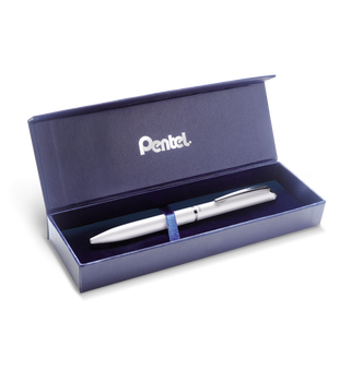 Eleganckie pióro kulkowe EnerGel 0,7 mm BL2007 w etui białe