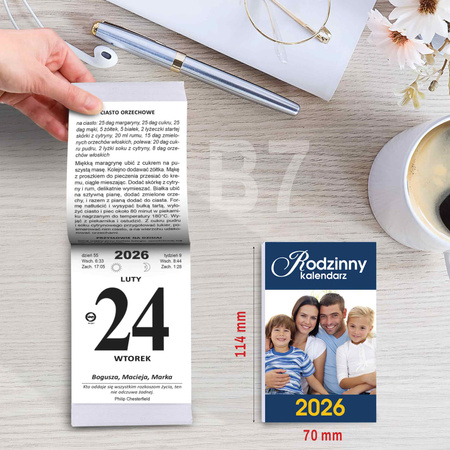 Kalendarz 2026 Rodzinny B7 zdzierak