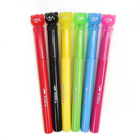 Flamastry misie Kidea 6 kolorów