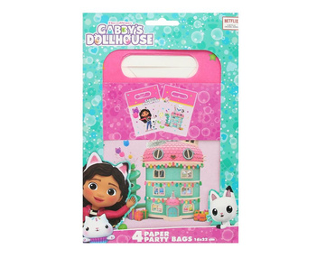 Torebki papierowe Gabby's Dollhouse 4szt.