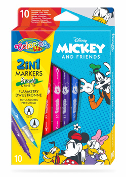 Flamastry dwustronne Colorino Kids 10 kolorów Mickey
