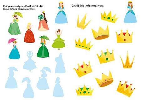 Księżniczki - wypukłe naklejki. Zagadkowy zawrót głowy