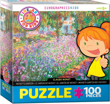 Puzzle 100 FINE ART KIDS Monets Garden by Claude Mo 6100-4908