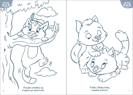 Moja kolorowanka Kotki