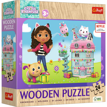 Puzzle 24 Drewniane Wesoła Gabby i przyjaciele 20268