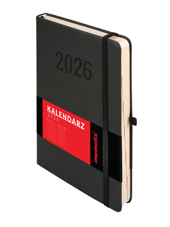 Kalendarz 2026 Memofix A5 DNS czarny