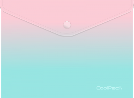 Koperta A4 na zatrzask Coolpack gradient strawber