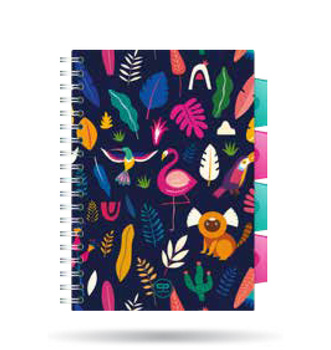 Kołozeszyt A5 100k kratka PP Coolpack lady color