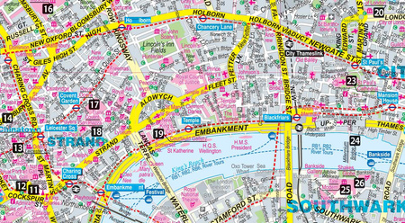 Londyn map&guide PL laminat 2024