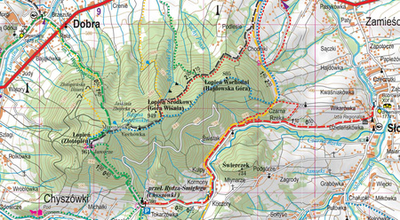 Beskid Wyspowy mapa turystyczna 1:65 000 laminat 2024