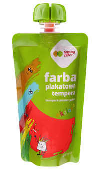Farba plakatowa tempera 100 ml czerwony Happy Color