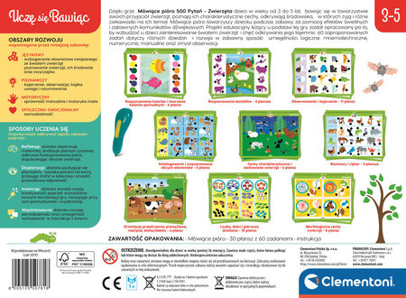 Mówiące pióro 500 pytań zwierzęta 50781