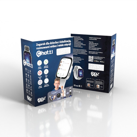 Smartwatch dla dziecka KiDiZ Chat czarny