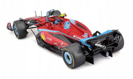 Bburago Model 1:18 Ferrari formuła SF24 GP Miami 2024 Carlos Sainz
