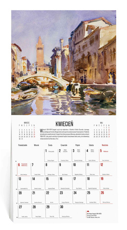 Kalendarz 2026 ścienny Impresjoniści