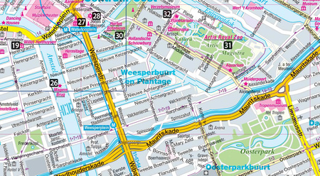 Amsterdam map&guide PL laminat 2024