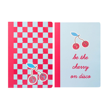 Zeszyt A4 48 kartek 90g w kratkę CHERRY DISCO