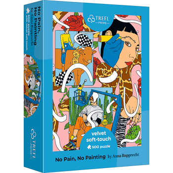 Puzzle 500 Velvet Soft Touch No Pain, No Painting by Anna Rupprecht 37423
