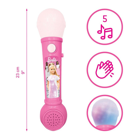 Mikrofon Barbie świecący z głośnikiem Lexibook MIC80BB