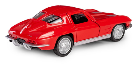 RMZ City Chevrolet Corvette Stingray Split Window 1963 czerwony w skali 1:35