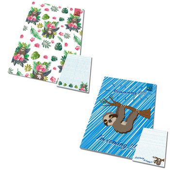 Notes A6 kratka z poddrukiem BFF Leniwce 1 szt.mix