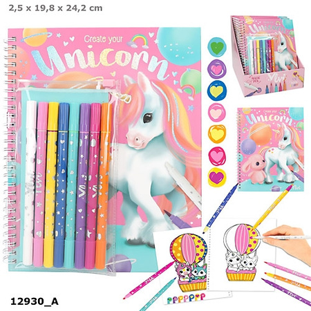 Kolorowanka z magicznymi flamastrami Jednorożec Ylvi 12930A