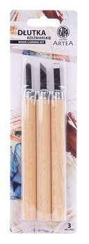 Zestaw dłut do rzeźbienia w drewnie 3 sztuki