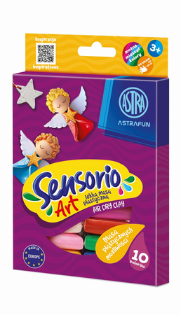 Masa plastyczna Astrafun Sensorio Kids 10 kolorów 1szt.mix
