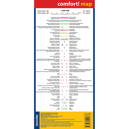 Ukraina Zachodnia 1:500 000 Lwów 1:10 000 mapa samochodowa laminat 2020