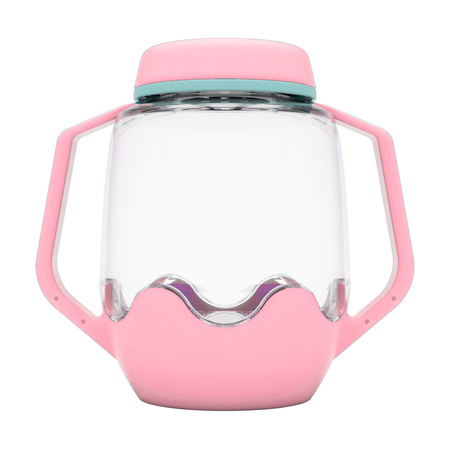 Słoik sensoryczny do napełniania wodą różowy Bubble Gum