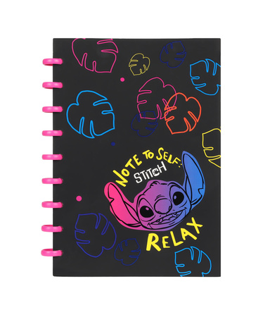 Kołobrulion B5 Disney Black Stitch big ring 100 kartek wzór 1