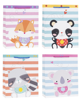 Torebki prezentowe TD-24168-HS-A5 wzór dziecięcy 12 sztuk