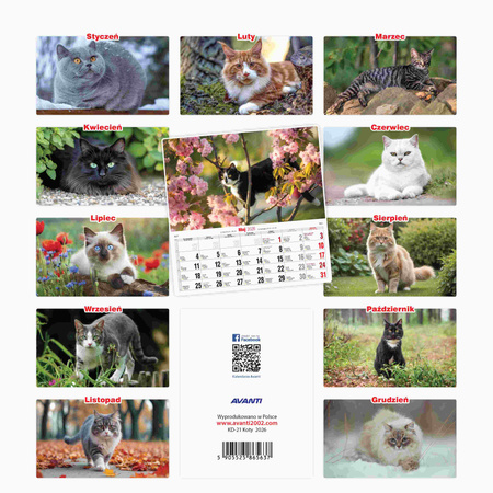 Kalendarz 2026 Koty KD-21