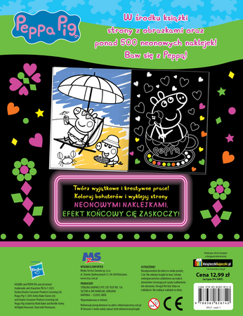 Baw się kolorami. Świnka Peppa. Neon. Moc koloru