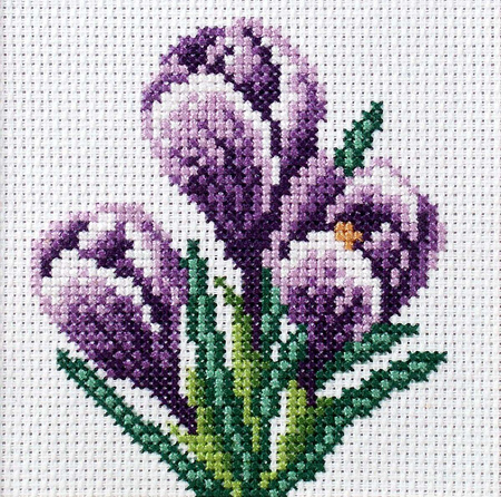 Zestaw do haftu krzyżykowego Krokusy