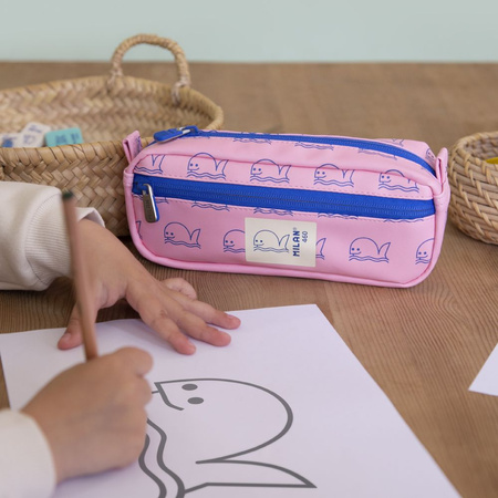 Piórnik saszetka 2-komorowa kolekcja 460 różowy