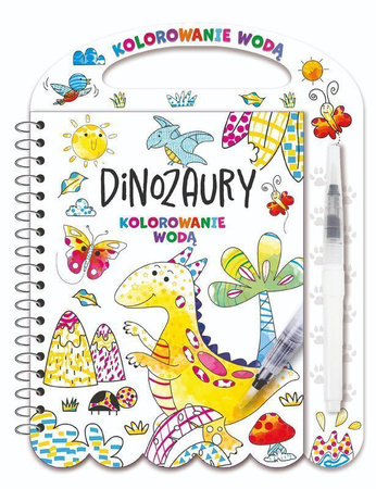 Dinozaury. Kolorowanie wodą