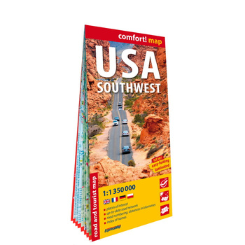 USA Southwest road and tourist map 1:1 350 000 laminat 2025