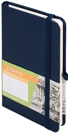 Notes romantyzm A6 linia granat