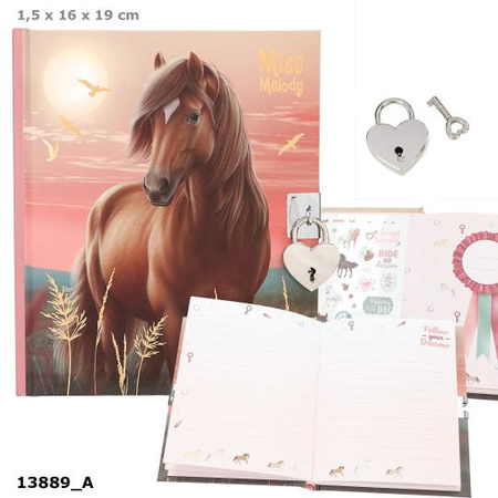 Pamiętnik na kłódkę Miss Melody 13889A